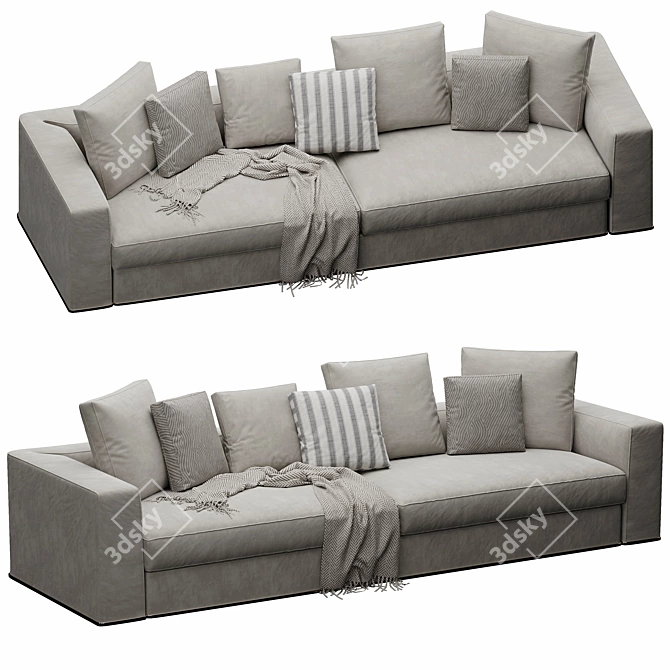 Modern Powell Sofa 3DsMax/Vray 3D model image 5