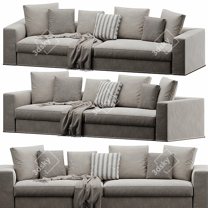 Modern Powell Sofa 3DsMax/Vray 3D model image 6