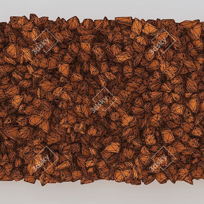 Polygon Stone Texture 3D Model 3D model image 6