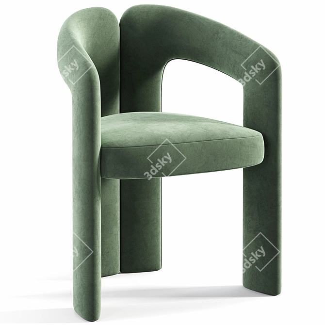 Contemporary DUDET PRO Armchair 3D model image 3