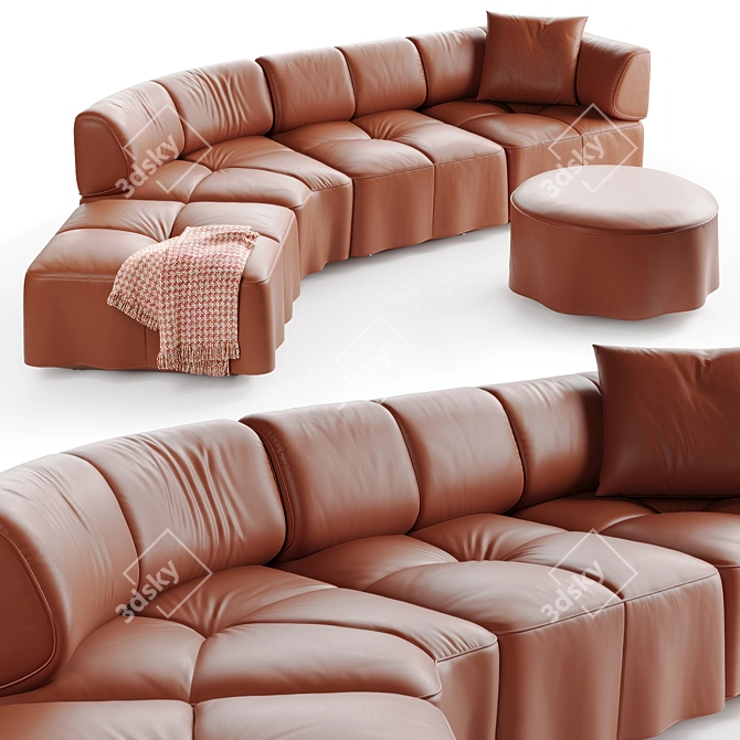 Sophisticated DS-808 Sofa Elegance 3D model image 1