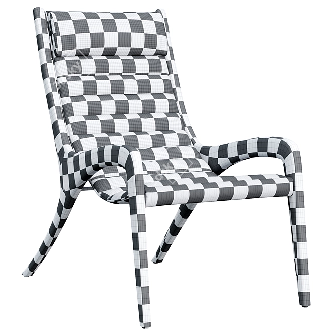 Minimalist Paulina Deck Chair 3D model image 6