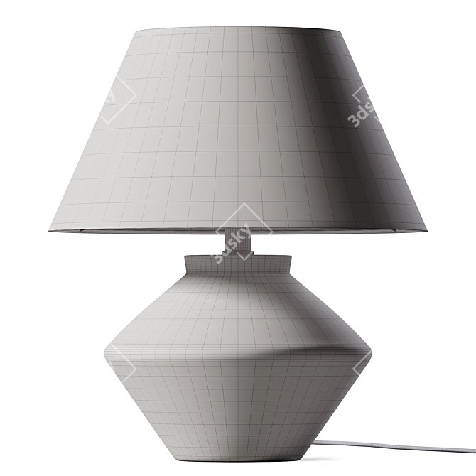 Sophisticated Ceramic Table Lamp 3D model image 2