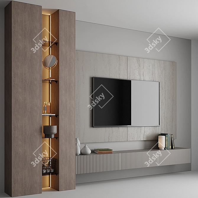 Custom TV Wall 2016 Design 3D model image 2