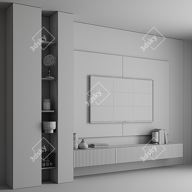 Custom TV Wall 2016 Design 3D model image 5