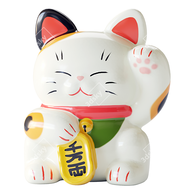 "Lucky Cat 3D model image 3