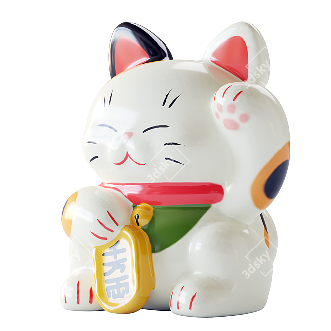 "Lucky Cat 3D model image 4