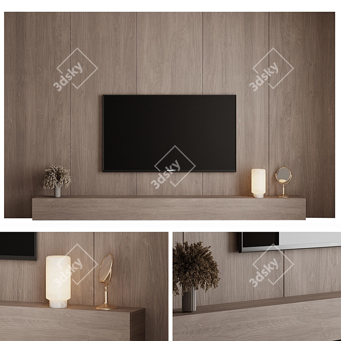 X-Form TV Wall Unit Customized 3D model image 1