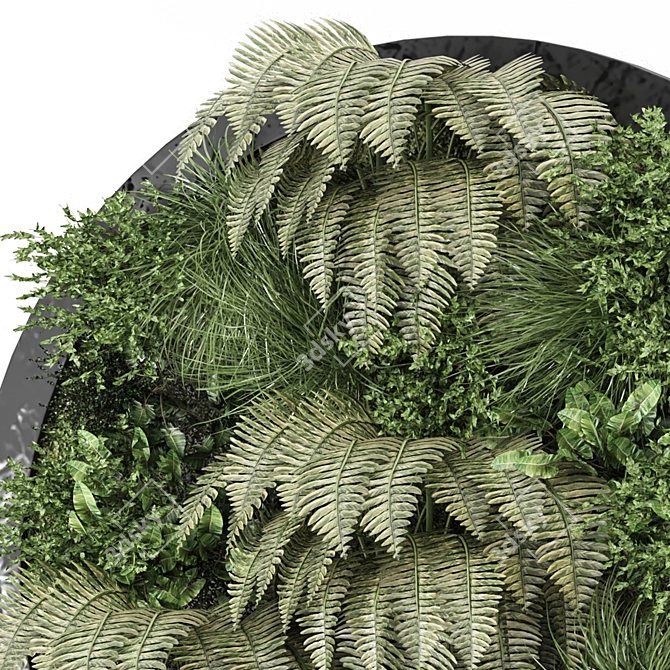 Vertical Garden Wall Set 1122 3D model image 2