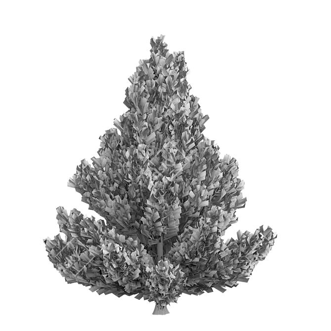  Modern Bush Tree 014 3D model image 2