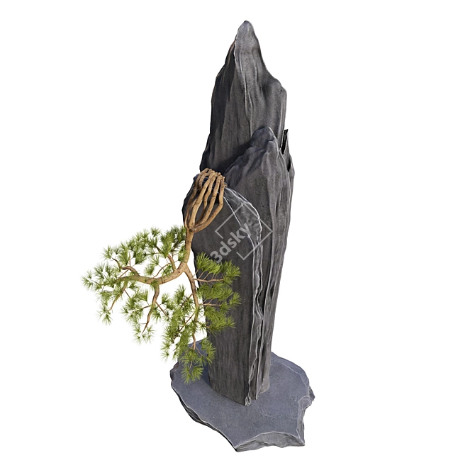 Title: PBR Bonsai Tree Midpoly HQ 3D model image 4