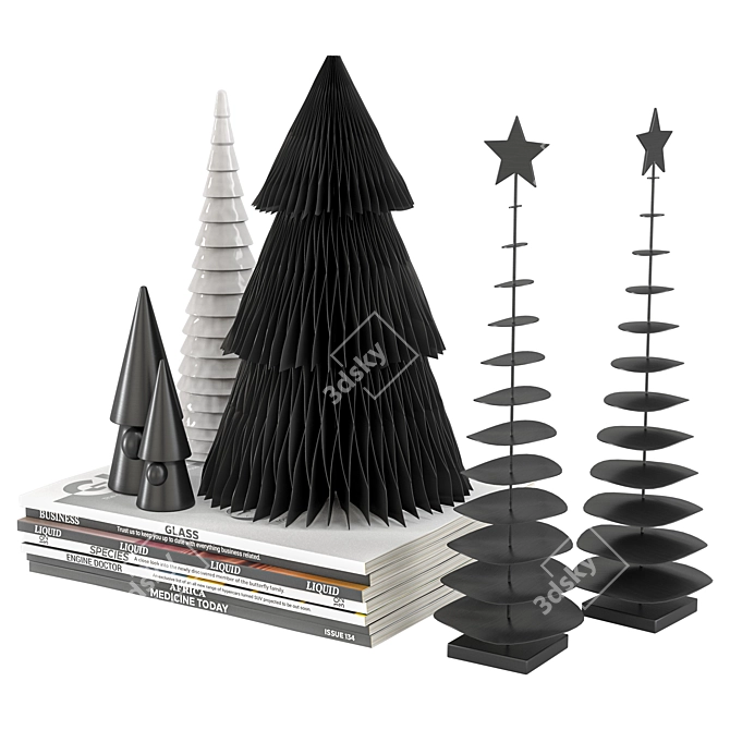 Premium Christmas Decoration 3D Model 3D model image 1