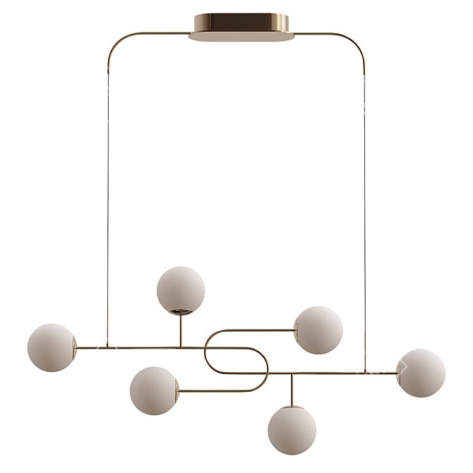 Globe Escalante Chandelier: Modern Elegance 3D model image 1