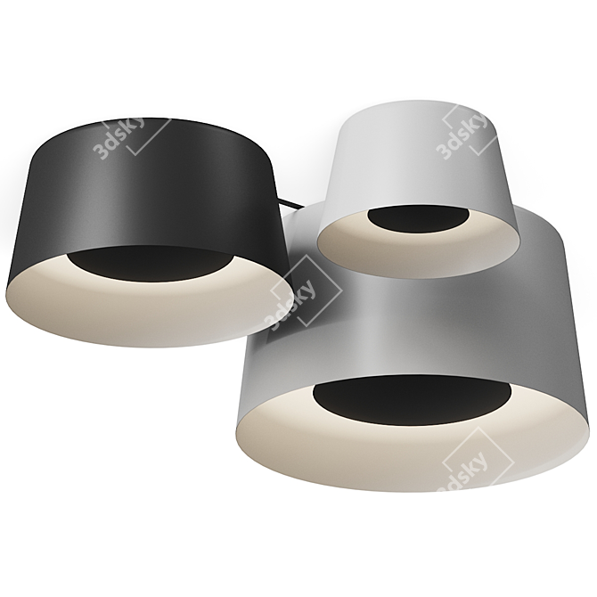 Vibia Tube 6115 Ceiling Light 3D model image 2