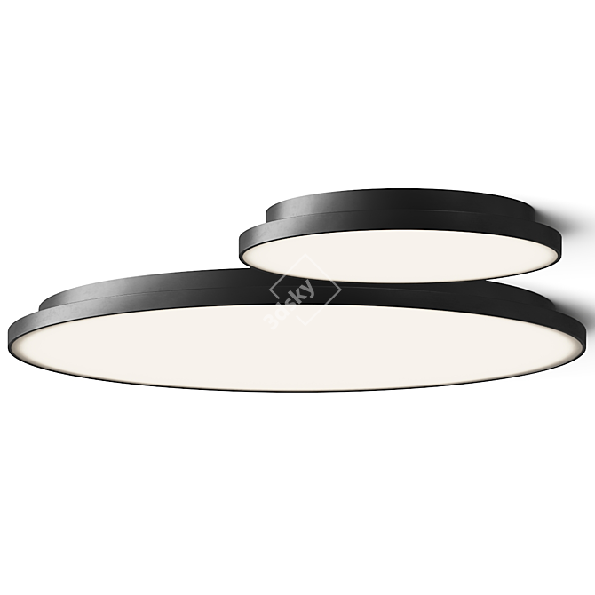 Sleek LED Lightnet Ceiling Lamps 3D model image 3