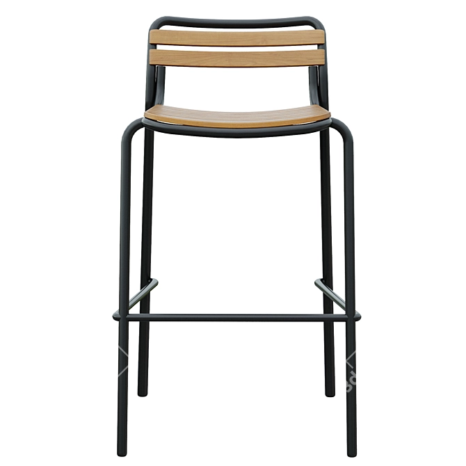 Modern Corona Bar Stool 3D model image 3