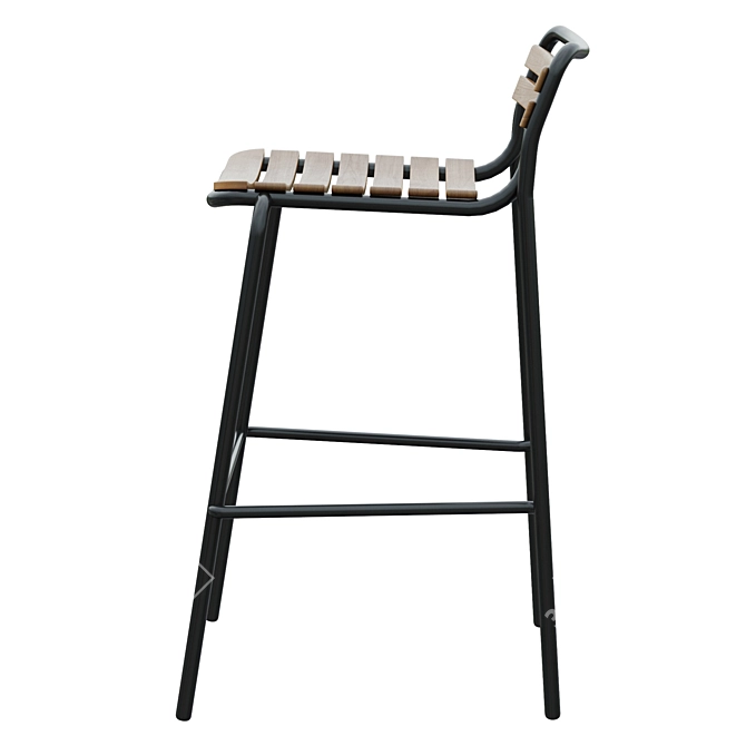 Modern Corona Bar Stool 3D model image 4