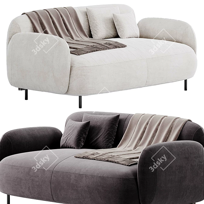 Modern Buddy 218 Sofa Set 3D model image 1