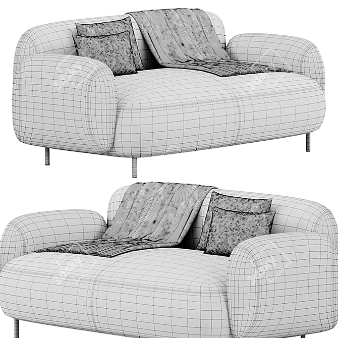 Modern Buddy 218 Sofa Set 3D model image 4