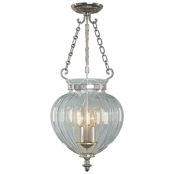 Elstead Pendant Light FP-P-M-POL-NCKL 3D model image 1