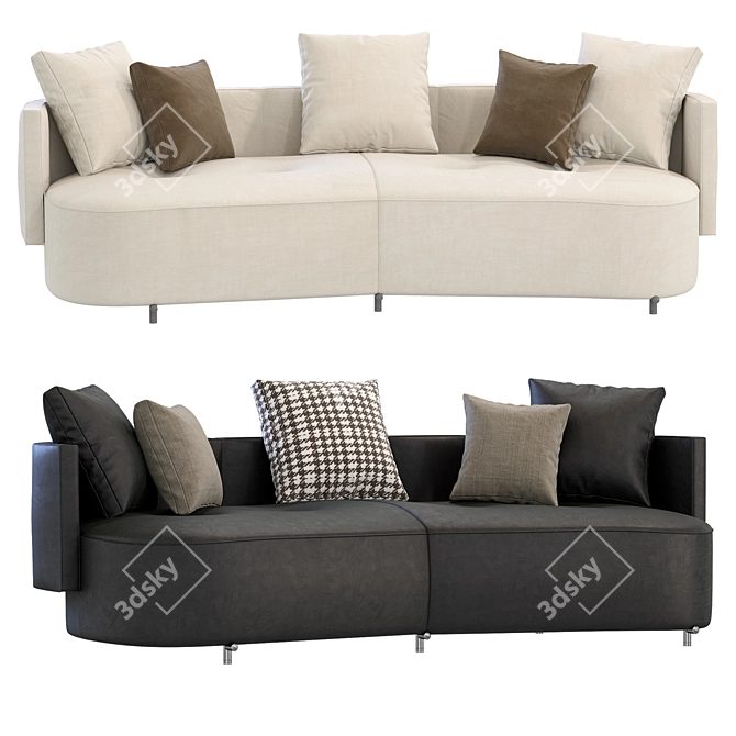 Modern Bold Minotti Sofa Design 3D model image 2