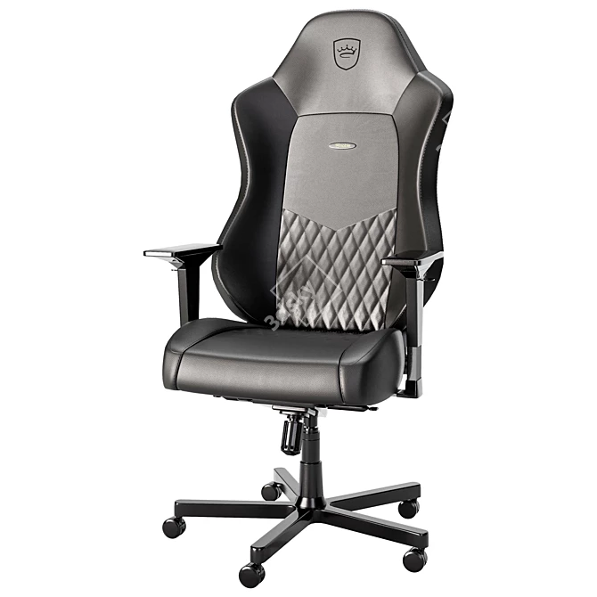 Noblechairs HERO Gaming Chair Black-Grey 3D model image 2