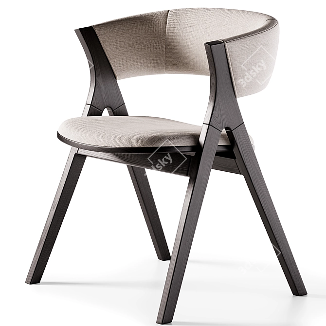 Modern Elegant REMO Dining Chair 3D model image 1