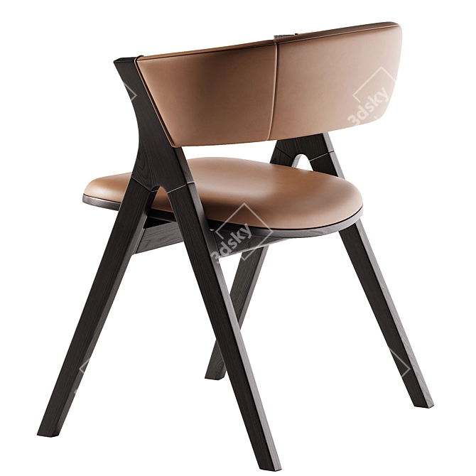 Modern Elegant REMO Dining Chair 3D model image 3