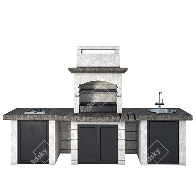  Classic BBQ Grill 2015 3D model image 4