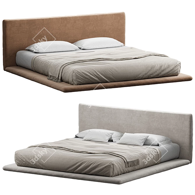 Corona Enhanced Bed Model 3D model image 2