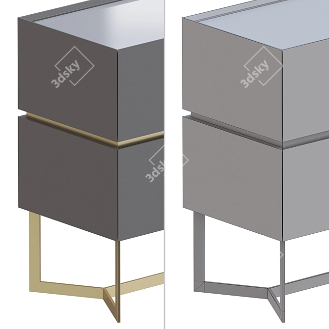 "Sakhalin" Collection Chest of Drawers - 3 Colors 3D model image 6