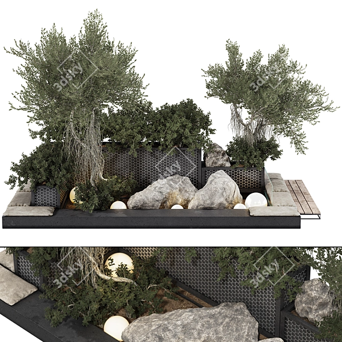 Lush Garden and Decor Collection 3D model image 1