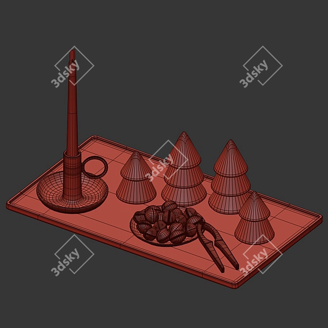 Holiday Decor Set 3D model image 4