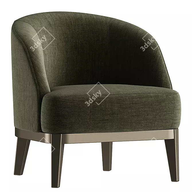 Elegant Venice Armchair for Interiors 3D model image 2