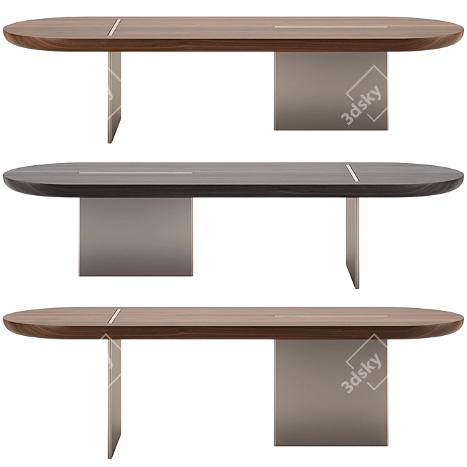 Elegant Baguette Coffee Tables 3D model image 1