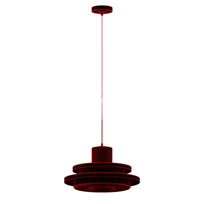 Sleek Equator Pendant Lamp 3D model image 2