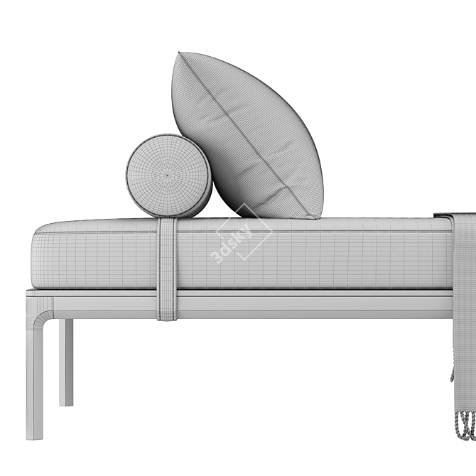 Elegant RH Padua Daybed 3D model image 7