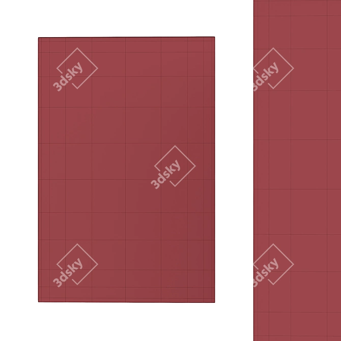 Modern Lohko Rug in Corona 3D model image 3