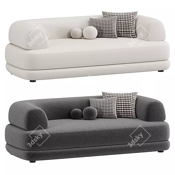 Contemporary BUMPER Sofa Design 3D model image 1