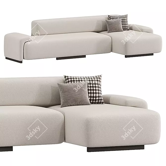 Modern Sectional Sofa LOVELAND Model 3D model image 1