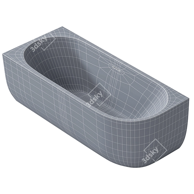 Luxury ABBER AB9315 Bathtub 3D model image 4