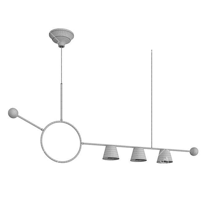 Sleek Modern Design Lamp 3D model image 3