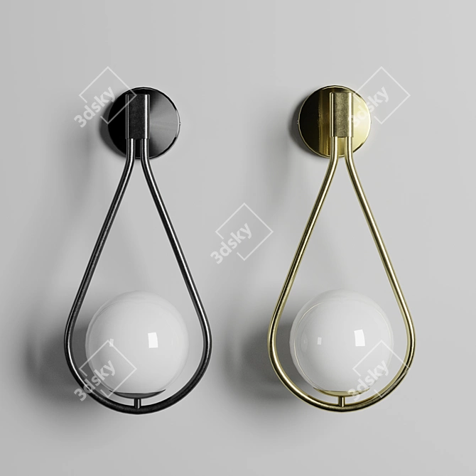 Modern LED Indoor Wall Lamp 3D model image 3