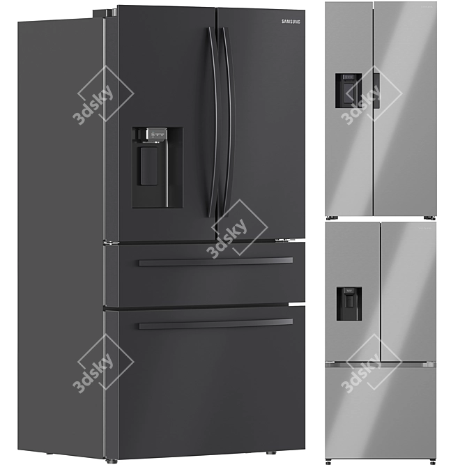 Samsung Refrigerator Collection 07  Efficient, Stylish, and High-Quality 3D model image 1