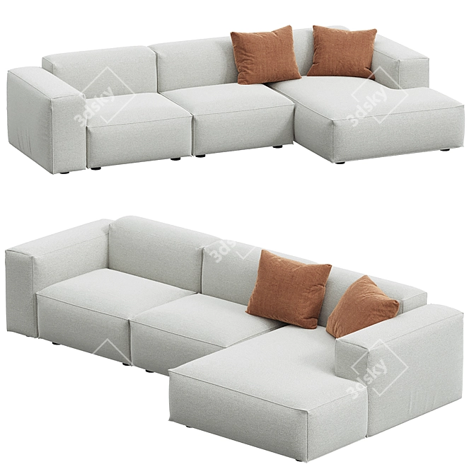 Translation: "PIUMA SOFA Corner" 
Title suggestion: Elegant Corner Sofa Design 3D model image 1