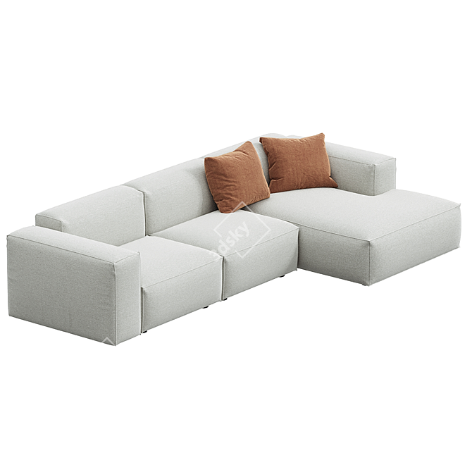 Translation: "PIUMA SOFA Corner" 
Title suggestion: Elegant Corner Sofa Design 3D model image 2