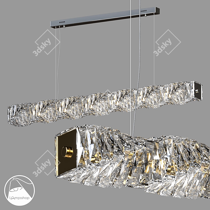 Brilliant Light Chandelier - Various Sizes 3D model image 1