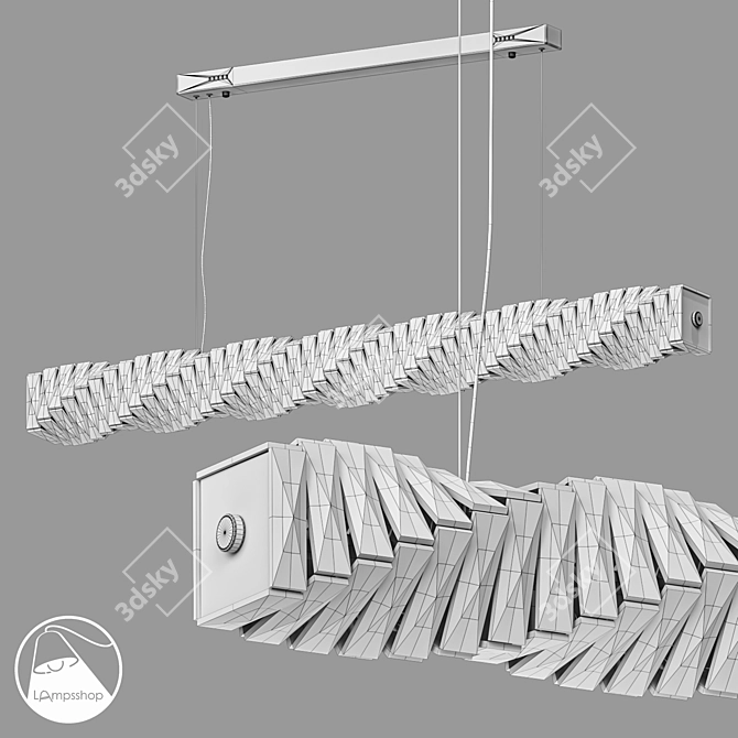 Brilliant Light Chandelier - Various Sizes 3D model image 2