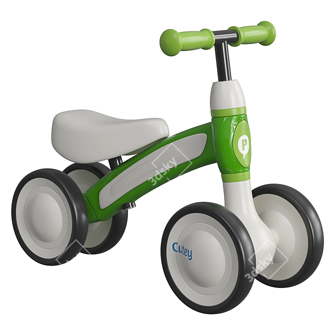 Q Play Cutey Balance Bike 3D model image 1