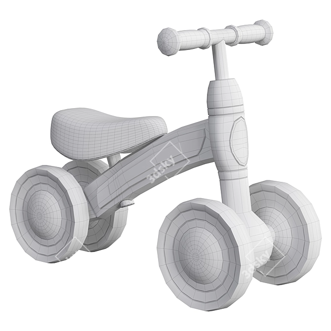 Q Play Cutey Balance Bike 3D model image 3